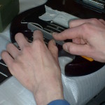 Reparatie instrumenten: vlakken van fretten.