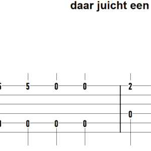 afbeelding bij gitaartab daar juicht een toon fingerstyle eenvoudig