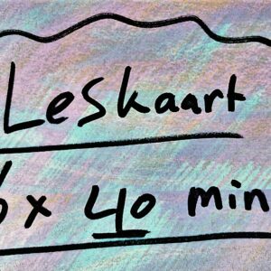 Leskaart 6 lessen van 40 minuten